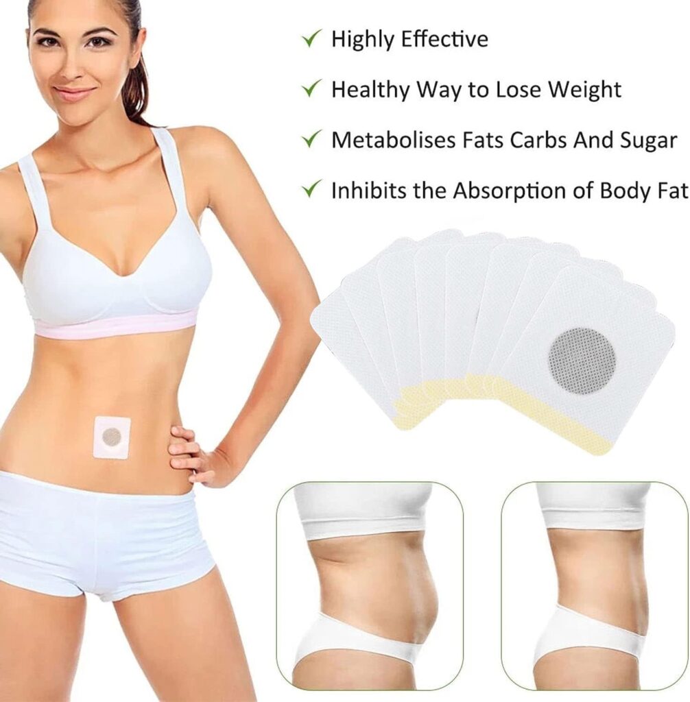 Chinoxia 120Pcs Weight Loss Patches, Herbal Belly Slimming Detox Patch for Fat Burning, Appetite Suppressant for Weight Loss, 0.1 kilograms