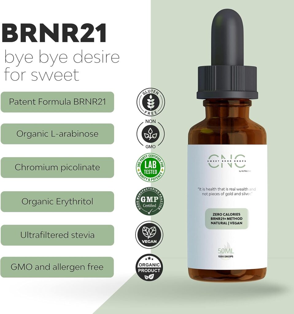 Fat Burner  Blocker BRNR21, Weight loss drops, Fat burners for women weight loss, Diet drops that work for women  men, Reduces  Controls Desire for Sweets, Sugar Substitute, Zero Calories  Natural
