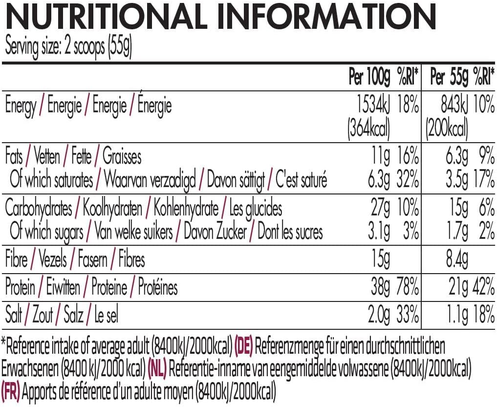 Liv.Smart by USN Slim Chocolate Brownie 550g - High Protein (21g) Meal Replacement Shake  Weight Loss Support - Low in Sugar  Suitable for Vegetarians
